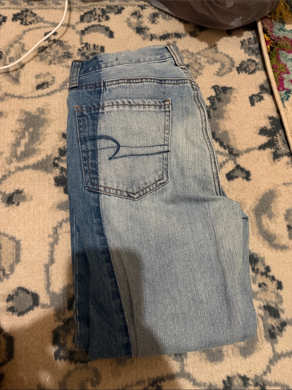 American Eagle Outfitters Light Blue Straight Leg Jeans